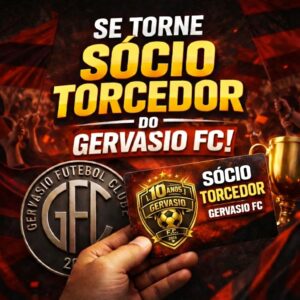 Sócio Torcedor Gervásio FC – Plano Mensal Oficial